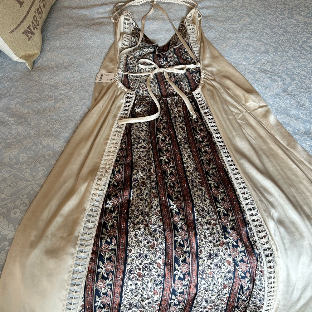 Free People Intimates Elegant Floral Patterned Dress/Loungewear